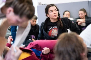 Brazilian Jiu-Jitsu für Frauen in Berlin mit Coach Rose, 2025. Foto: Photo Blackbelt.
