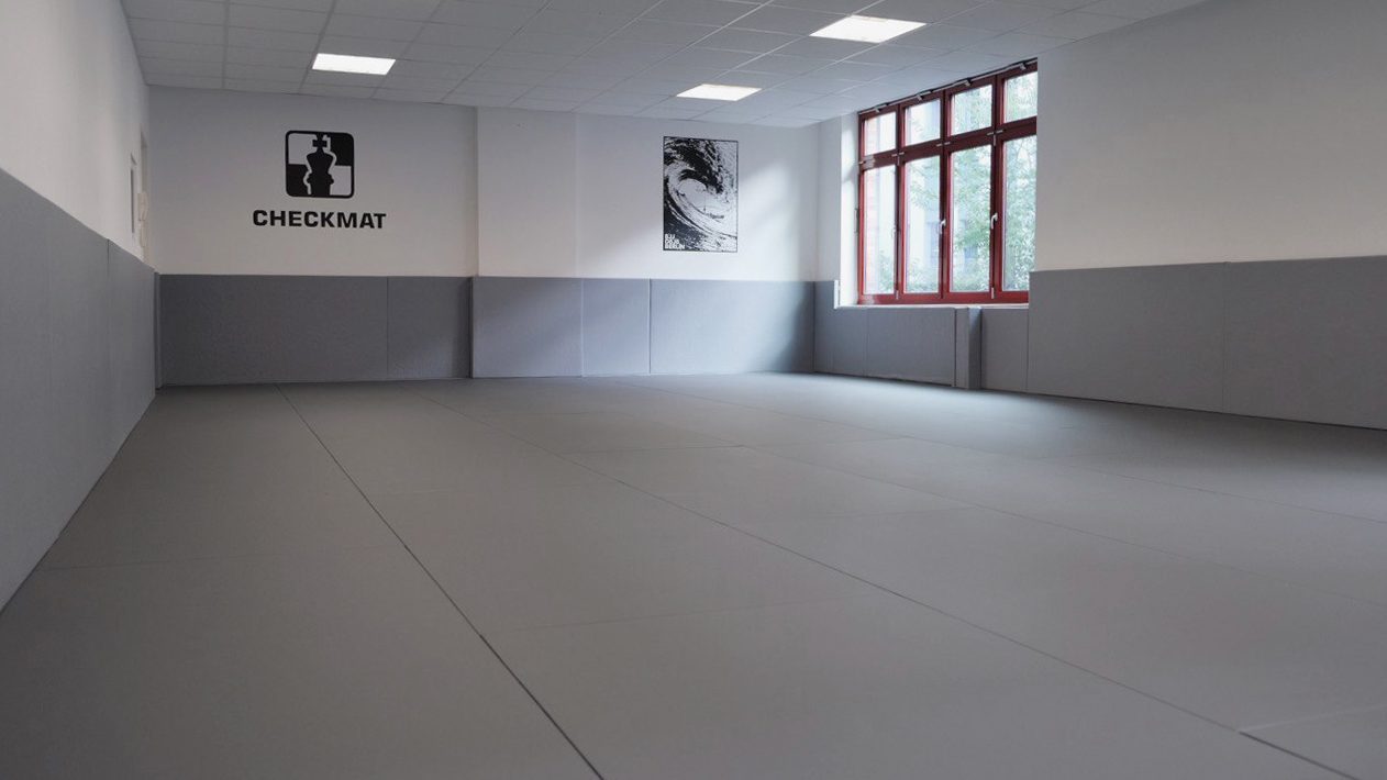 Die hellen Matten des BJJ DOJO Berlin in Kreuzberg. Foto: Photo Blackbelt.